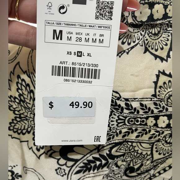 Zara fluid print top - Picture 3 of 6